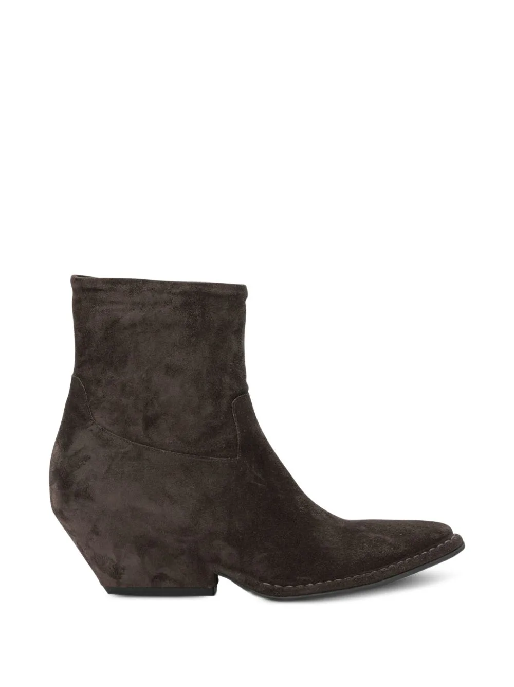 Suede Pointed-Toe Boots by Del Carlo