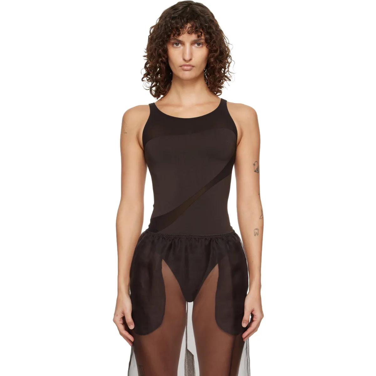 Shade Sleeveless String Bodysuit by Wolford