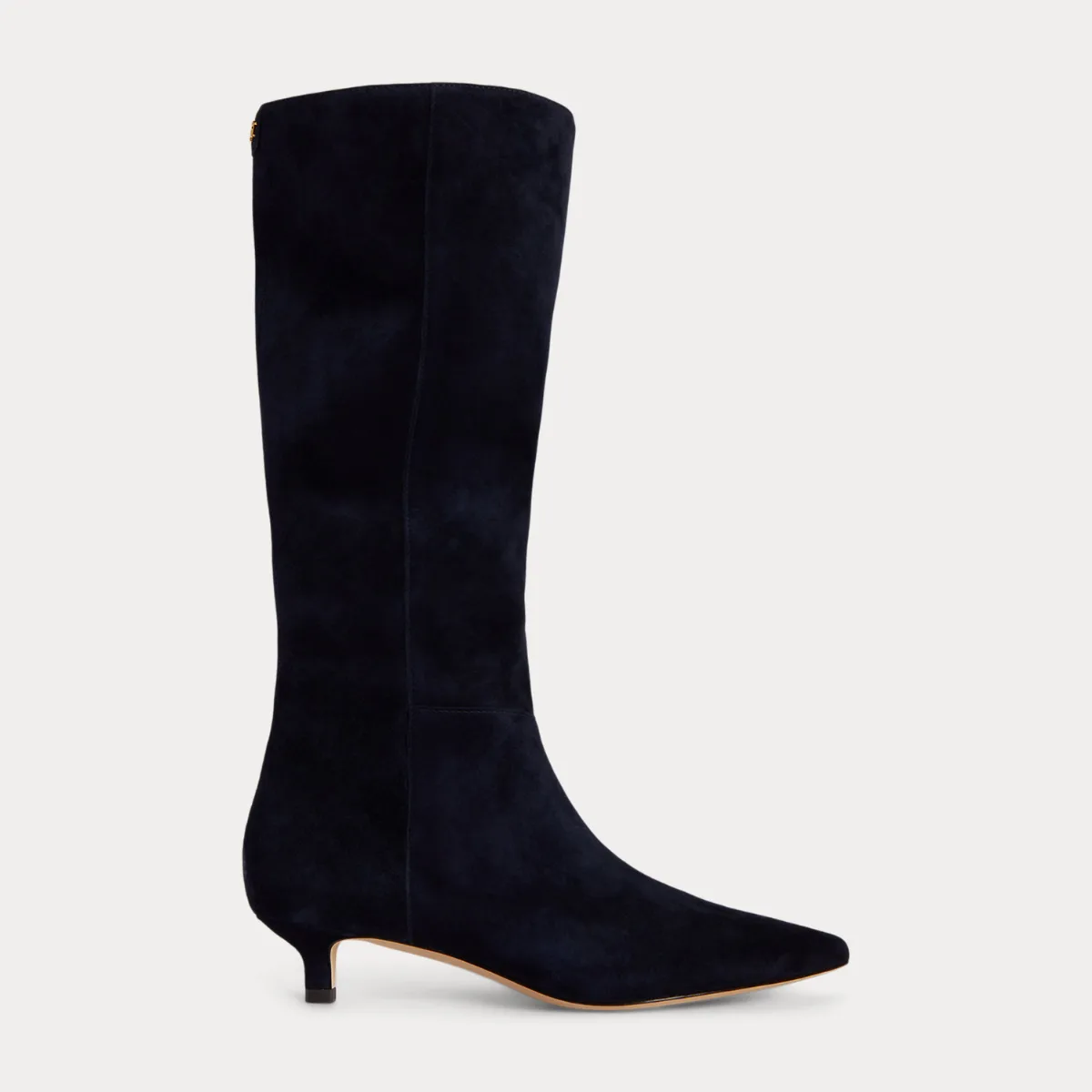 Francesca Sheep-Suede Tall Boot Heel by Lauren Ralph Lauren
