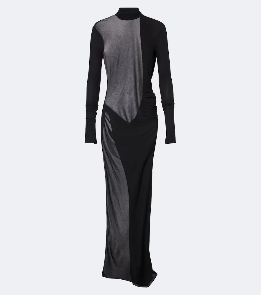 Open-Back Crêpe Jersey Maxi Dress by Gucci