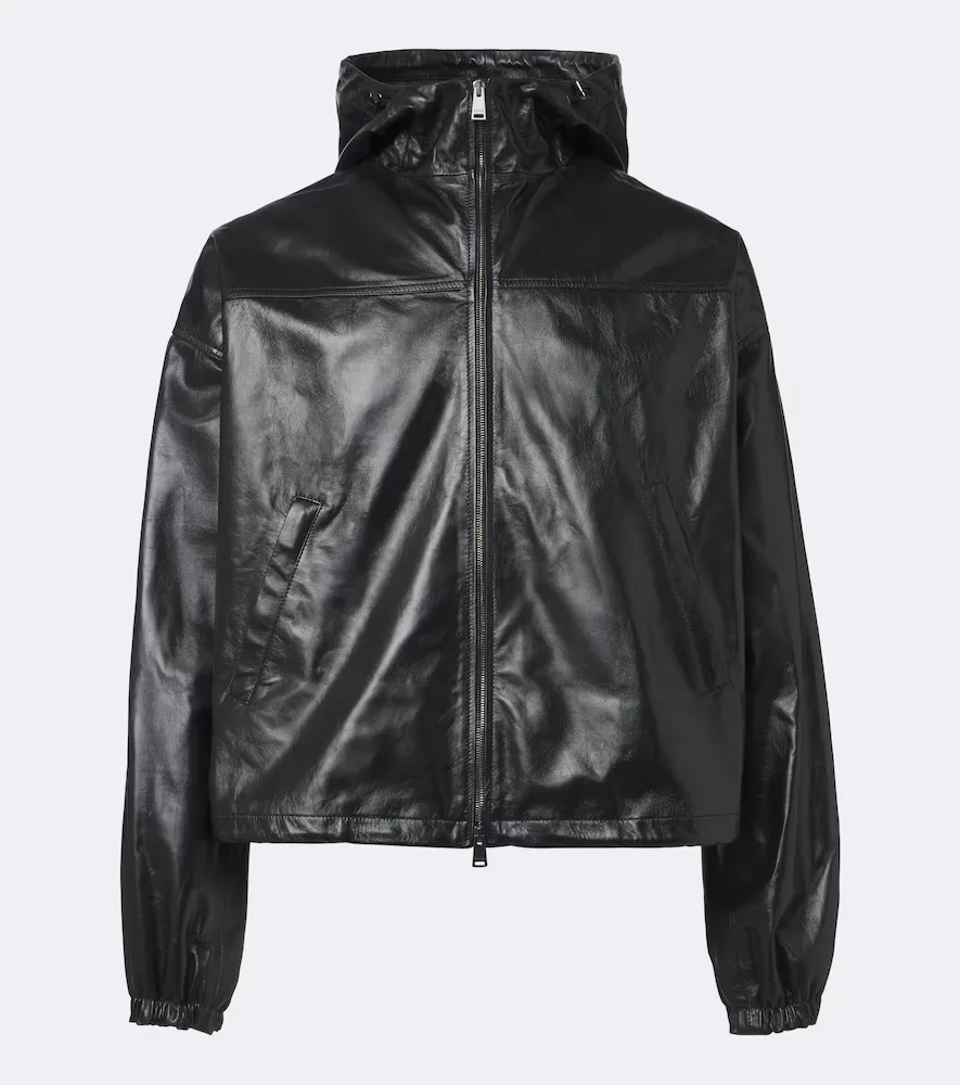 Leather Bomber Jacket by Fendi