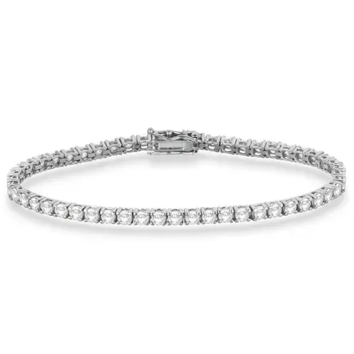 Eternity Lab Diamond Tennis Bracelet 14k in White Gold by ALLUREZ