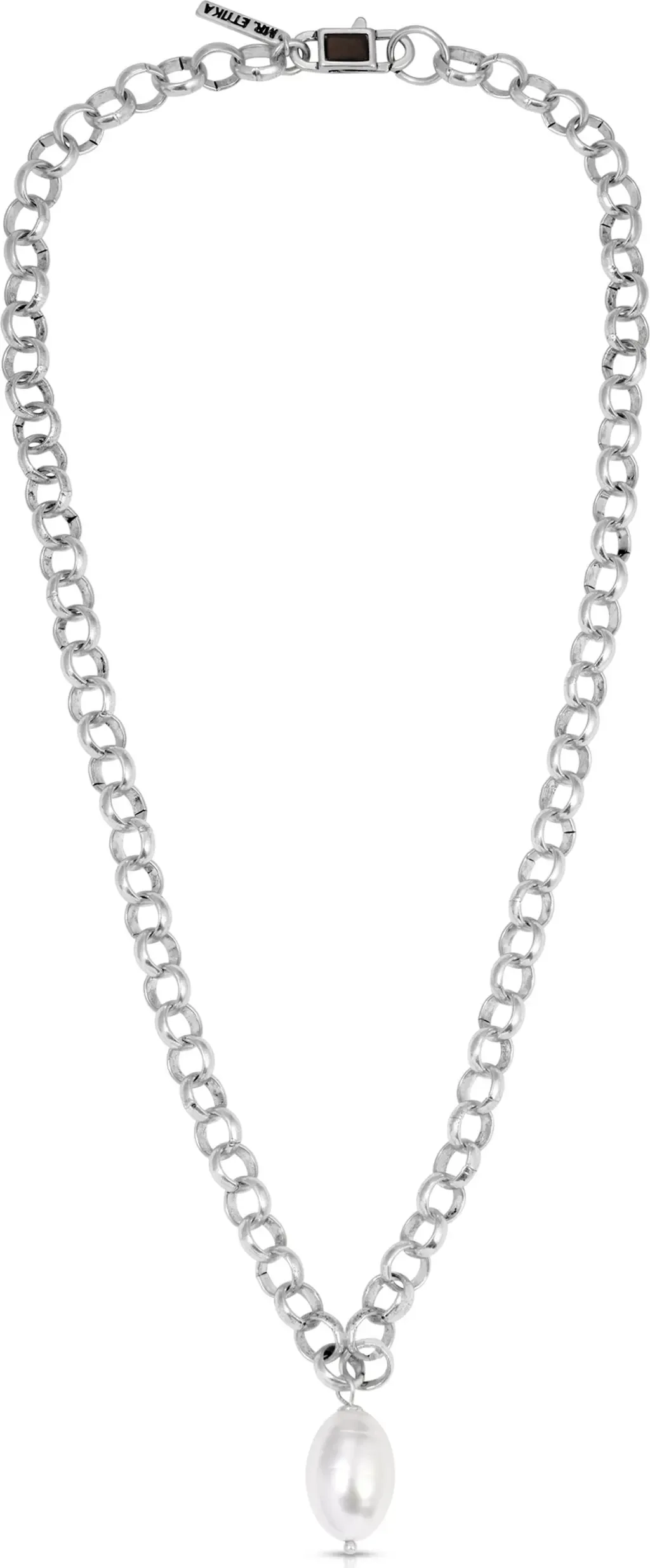 Pearl Charm Chain Necklace by Mr. Ettika