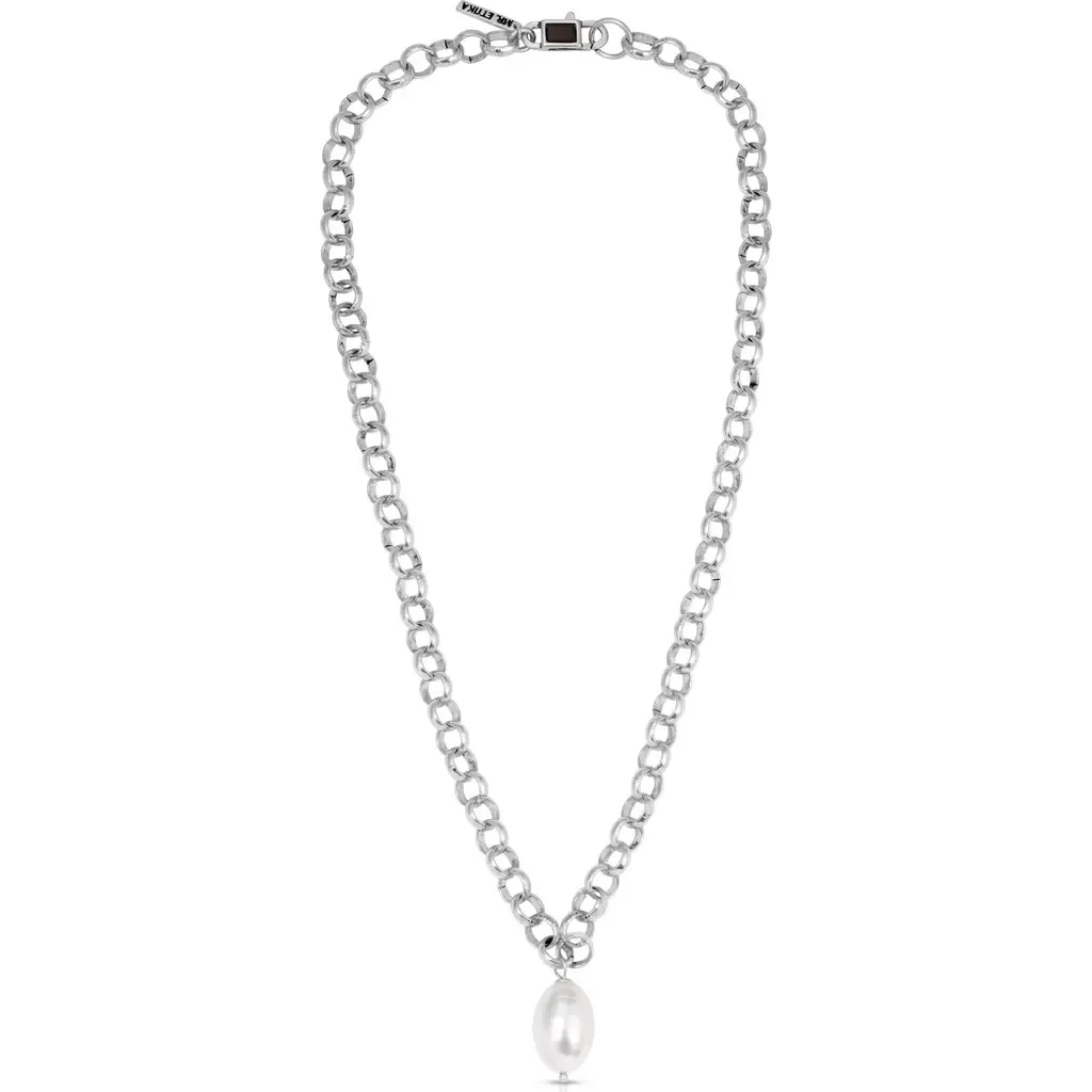 Pearl Charm Chain Necklace by Mr. Ettika