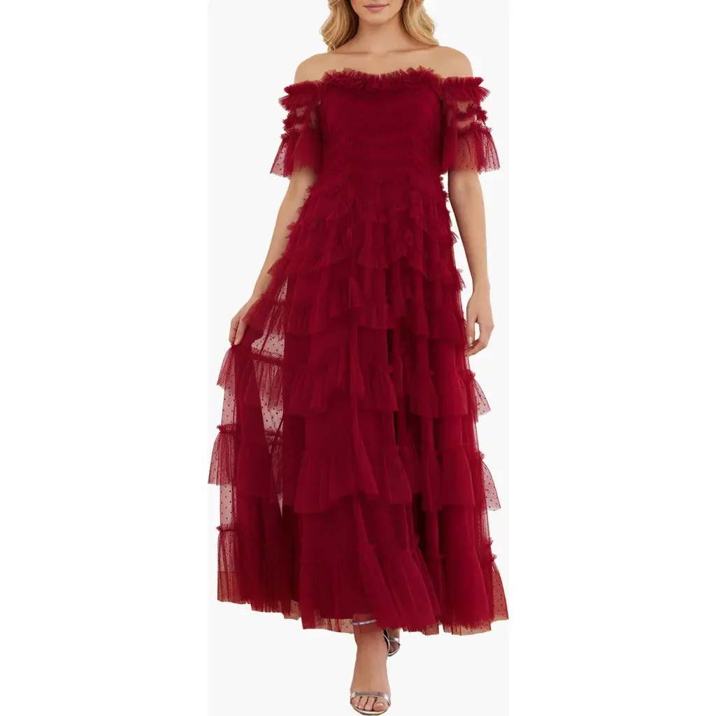 Aviana Off-Shoulder Gown by Needle & Thread