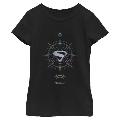 Geometric Logo Graphic Short Sleeve T-Shirt by Supergirl