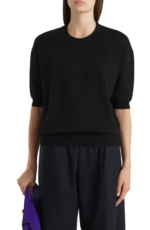 Davin Short Sleeve Cashmere Sweater by Khaite