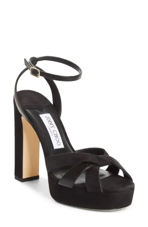 Kove Ankle Strap Platform Sandal by Jimmy Choo