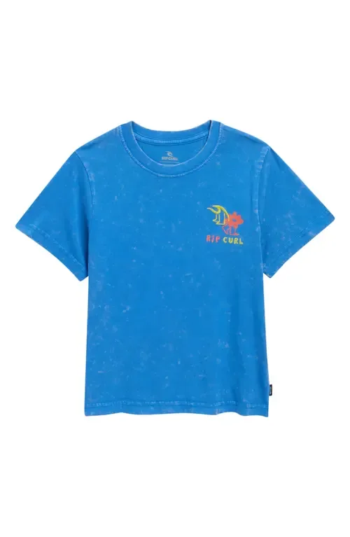 Surf Check Wash Embroidered Cotton T-Shirt by Rip Curl