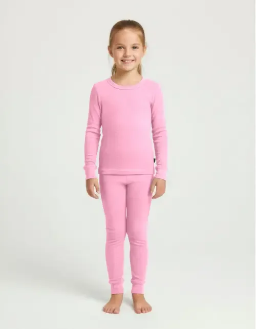 Soft & Cozy Thermal Long Johns 2-Piece Set by CITY THREADS
