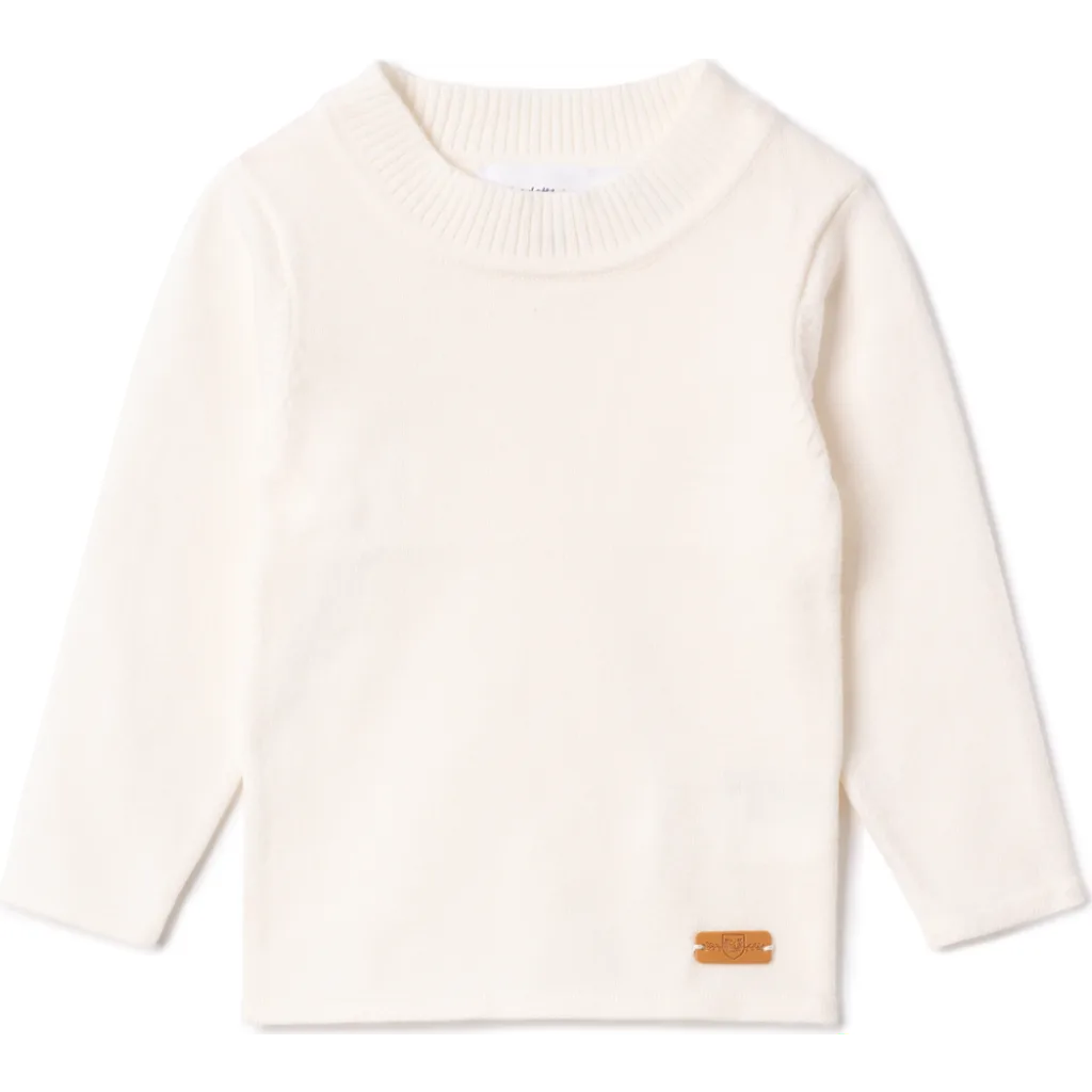 Mock Neck Jersey Knit Top by Charlotte & George