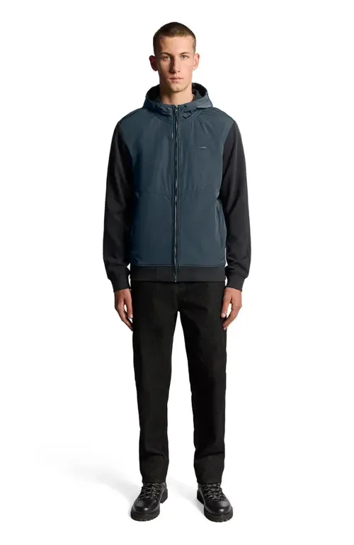 Half Raglan Hybrid Hoodie by Lyle & Scott