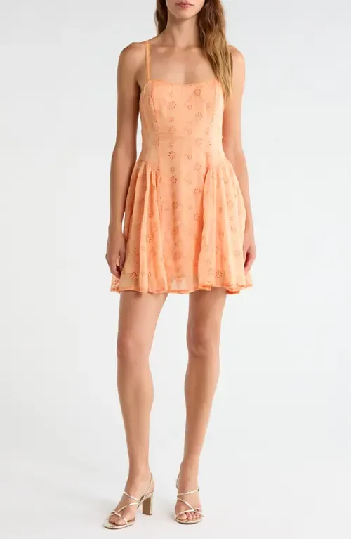 Eyelet Lace Fit & Flare Party Dress by All in Favor