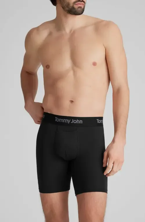 Second Skin Luxe Rib 6-Inch Boxer Briefs by Tommy John