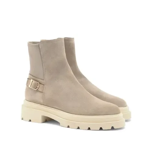 Suede Ankle Boot by Santoni