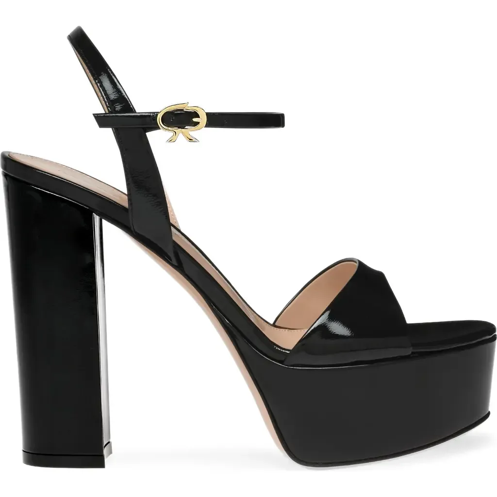 Marlena Sandals in Metallic Gold Calf