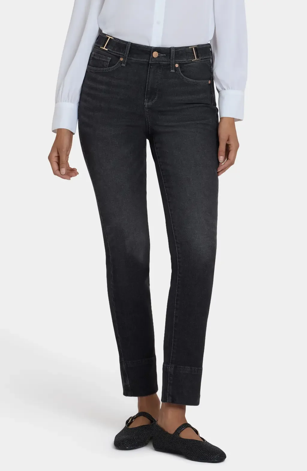 Sheri Buckle Slim Fit Jeans