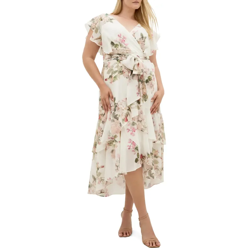 Floral Print Maxi Dress by City Chic