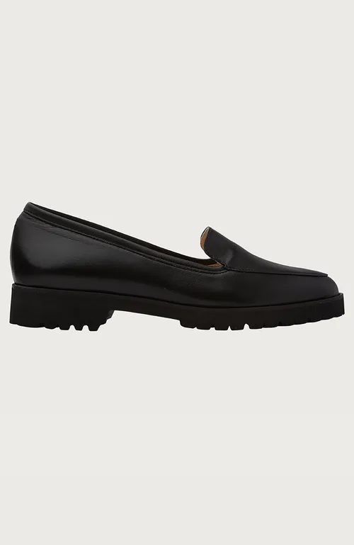 Carro Loafers in Black Leather by andrea carrano