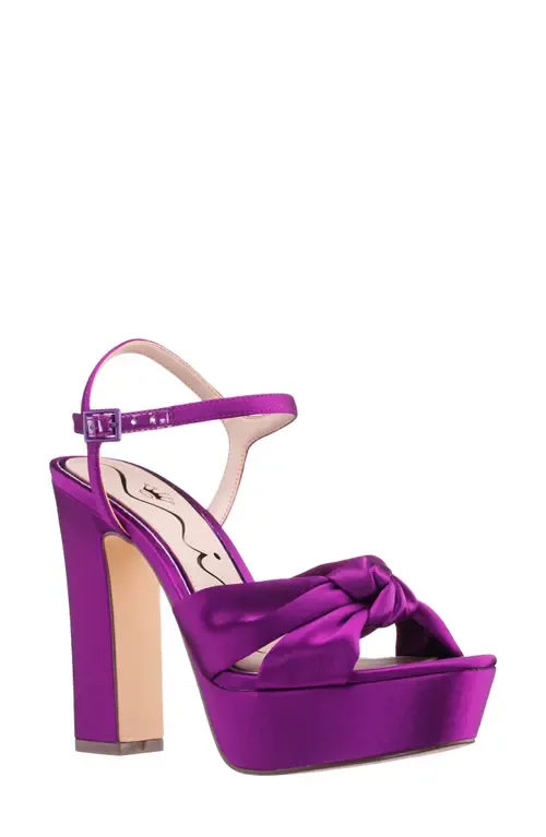Sherlee Ankle Strap Platform Slide Sandal by Nina