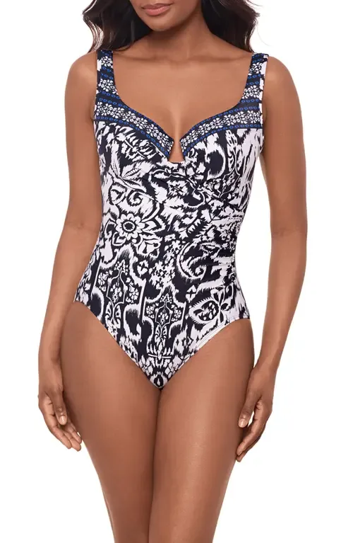 Talavera Escape Mixed Print One-Piece Swimsuit by Miraclesuit®