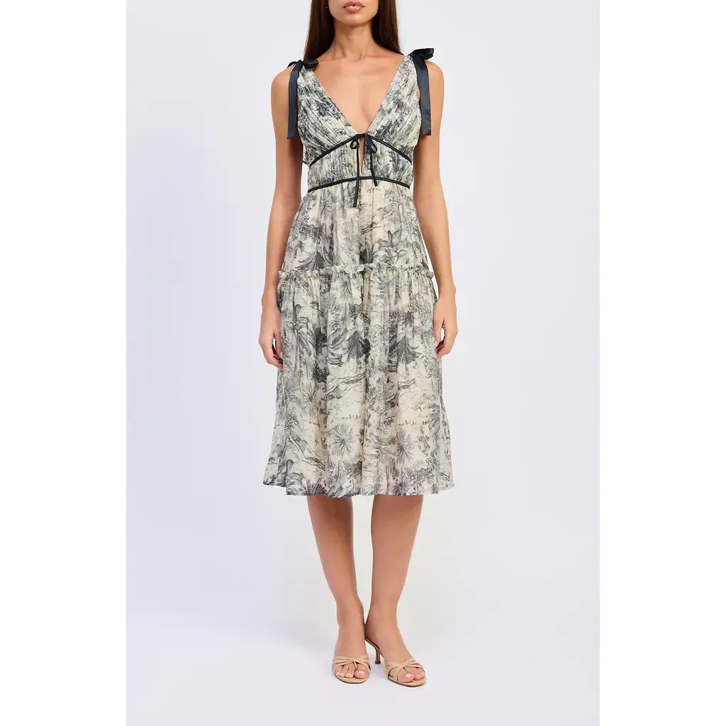 Holly Toile Print Midi Dress by En Saison