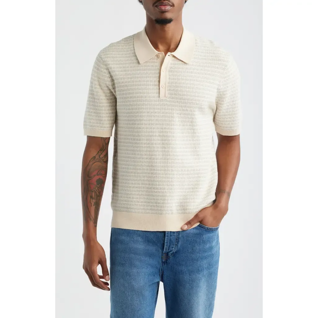 Naple Mini Geo Polo Sweater by Wax London
