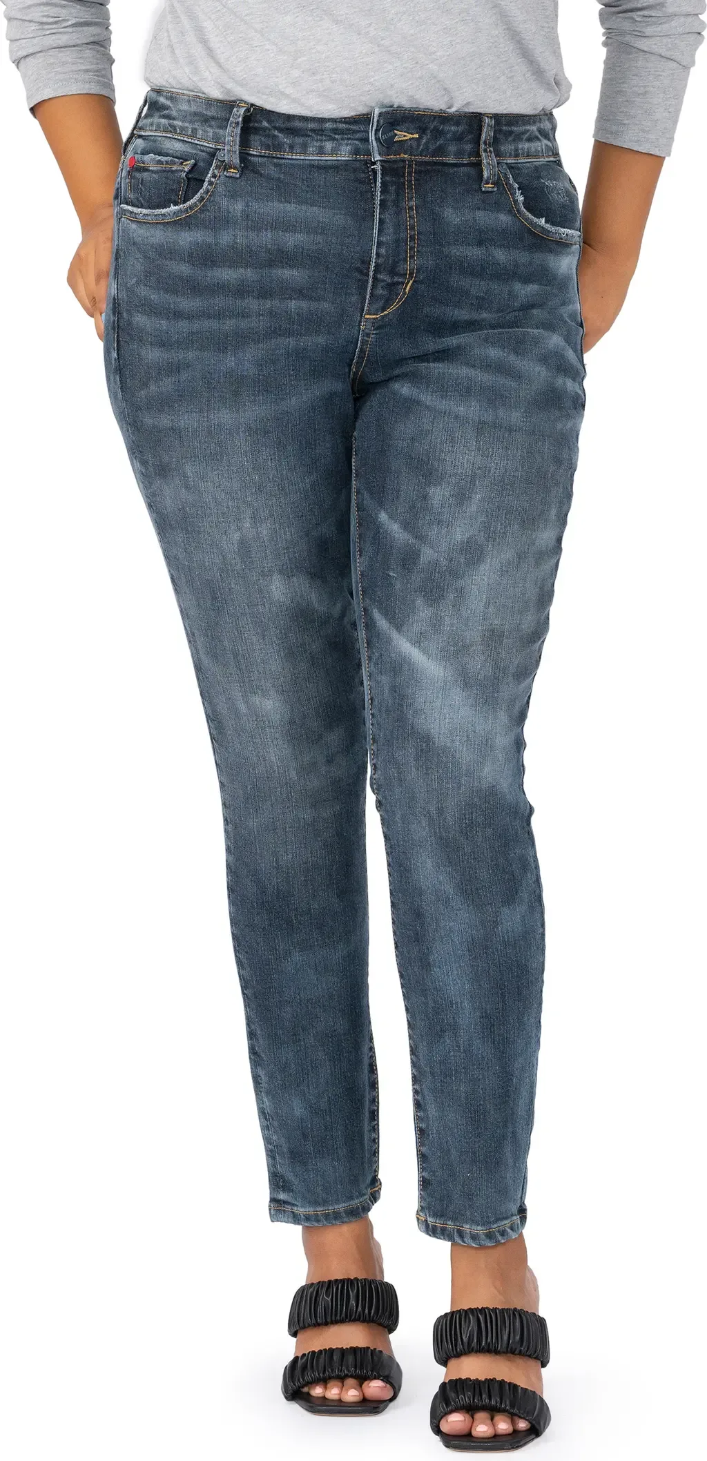 High Waist Ankle Skinny Jeans