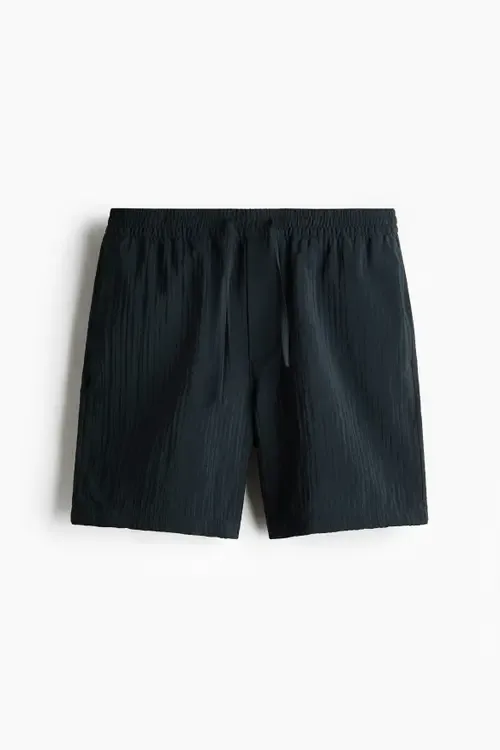 Relaxed Fit Textured Shorts by H&M