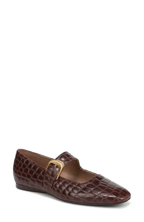 Cosmic Mary Jane Flat - Wide Width Available in Chocolate Suede