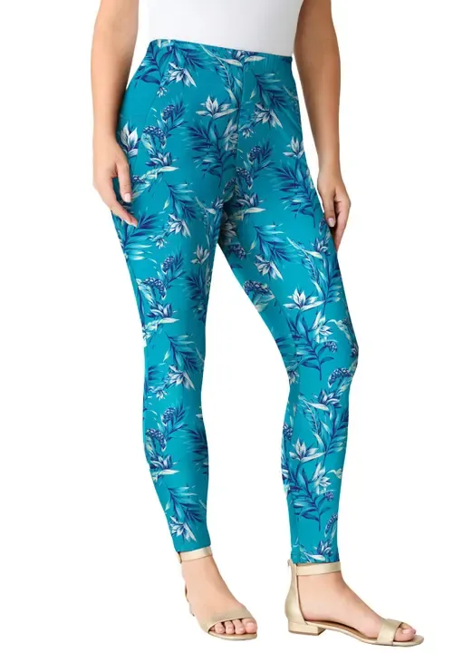 Side Pocket Essential Legging by Roaman's