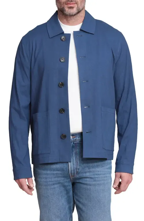Relaxed Fit Linen & Cotton Work Jacket by Bagatelle