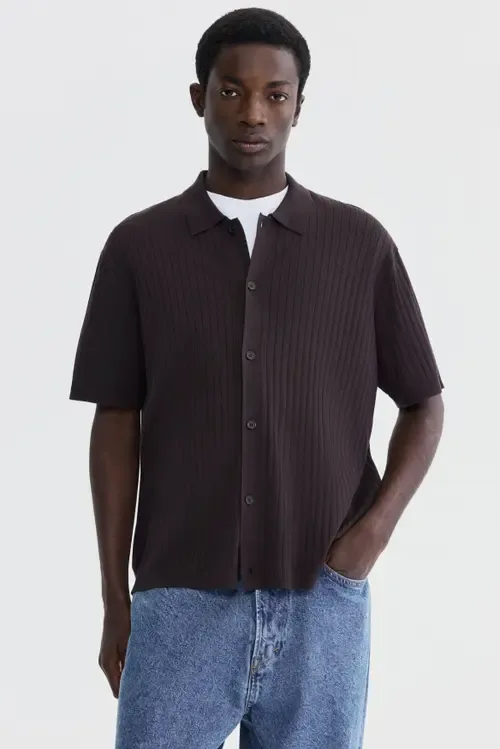 Regular Fit Rib-Knit Shirt by H&M