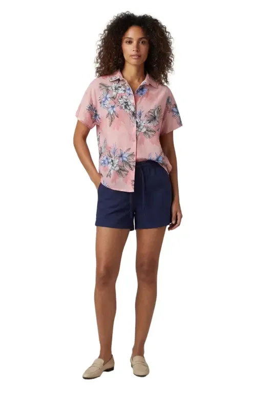 Drawstring Linen Short by Lords of Harlech