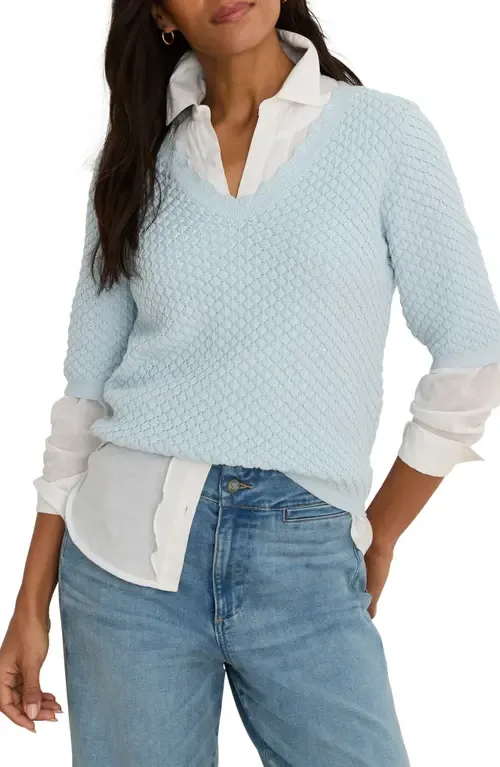 Scallop Textured Sweater
