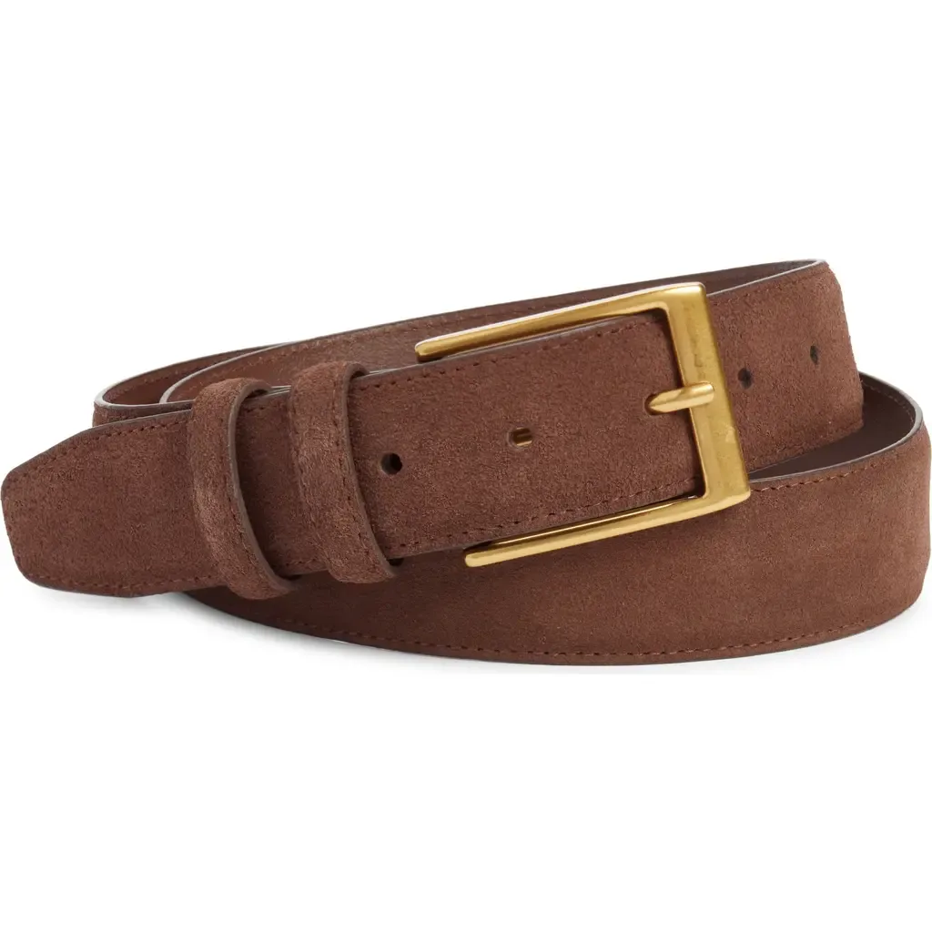 Pavel Suede Double Keeper Belt by Nordstrom