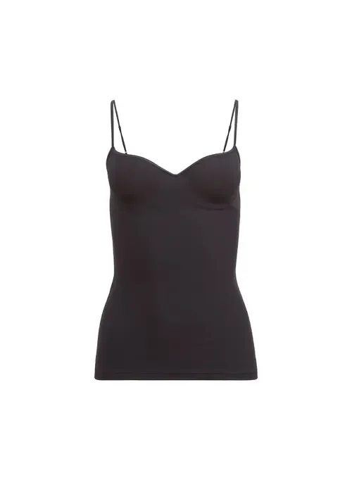 Scooped Neck Built-In Bra Cami by Fleur Du Mal