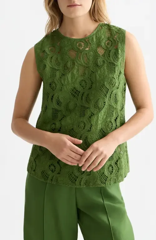 Flame Embroidered Sleeveless Top by Scotch & Soda