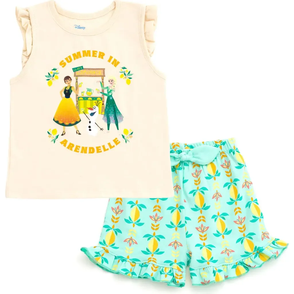 Princess Sleeveless 2-Piece Tank Top and Shorts Set by Disney