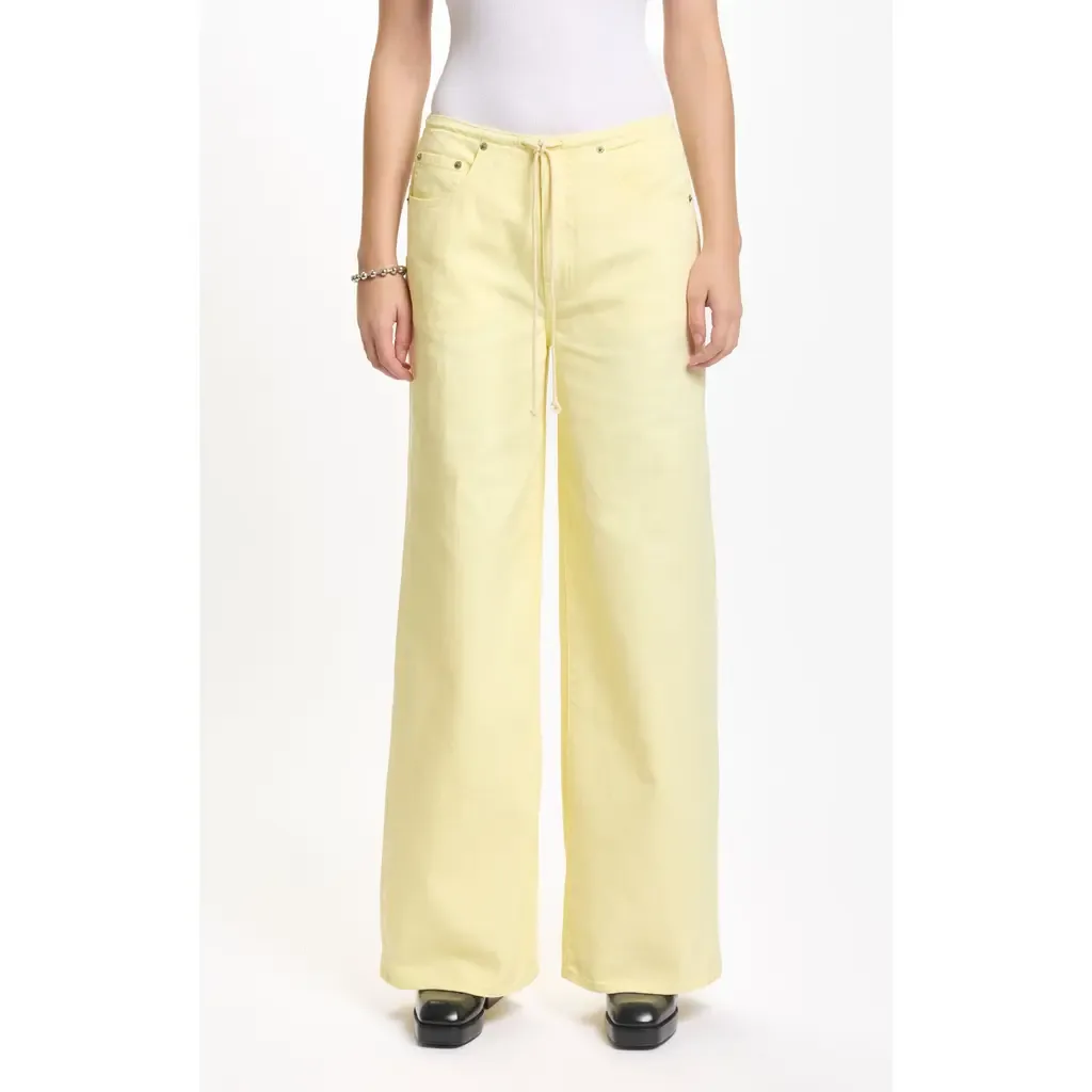 Madison Tie Waist Wide Leg Jeans by DAZE