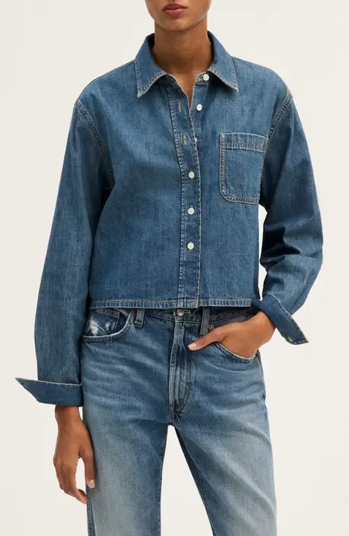 Oversize Denim Button-Up Shirt by Madewell