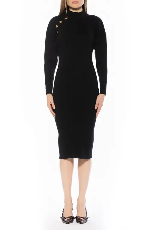 Indigo Midi Knit Dress by Alexia Admor