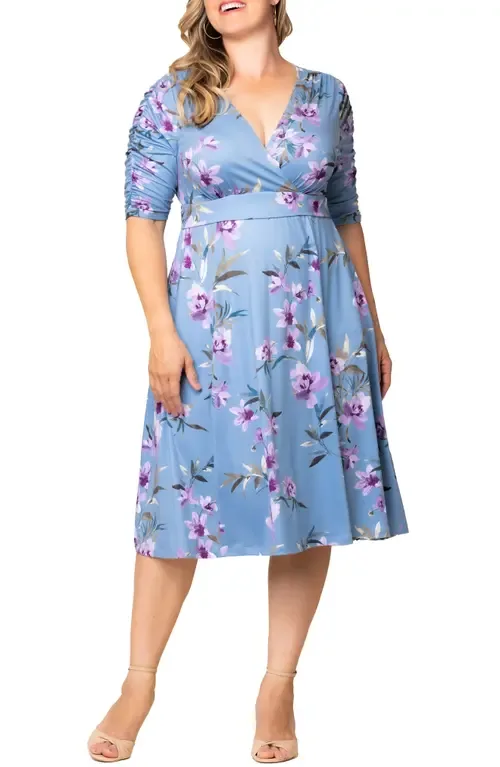 Gabriella Print Jersey A-Line Dress