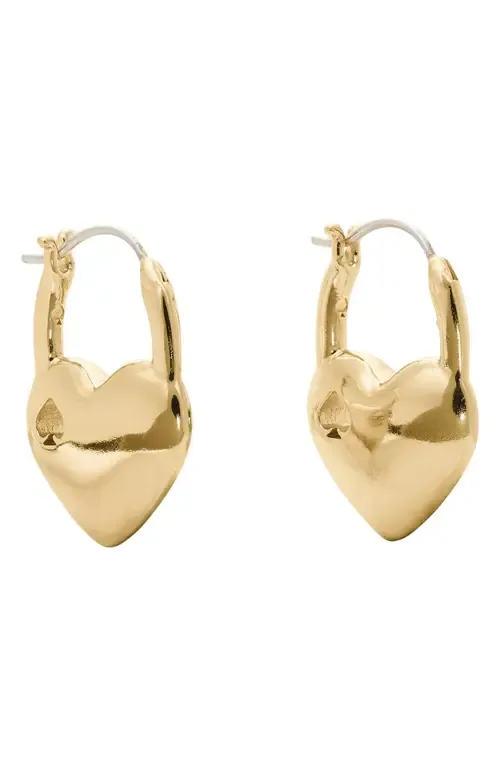 Heart Spade Huggie Hoop Earrings by Kate Spade New York