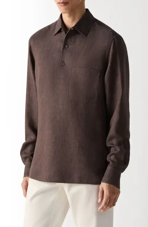 Oasi Lino Polo Shirt by ZEGNA
