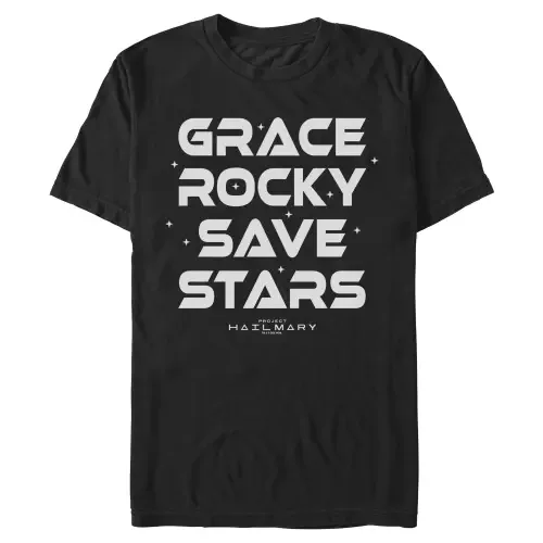 Grace Rocky Save Stars Short Sleeve Graphic T-Shirt by Project Hail Mary
