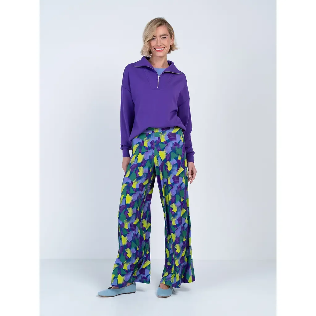 Geo Printed Palazzo Trousers by Kettlewell