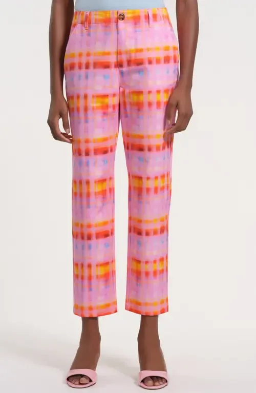 Slim Fit Ankle Cotton Pants by Isaac Mizrahi New York