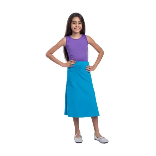 Casual Elastic Waist A-Line Skirt by 24sevenKid