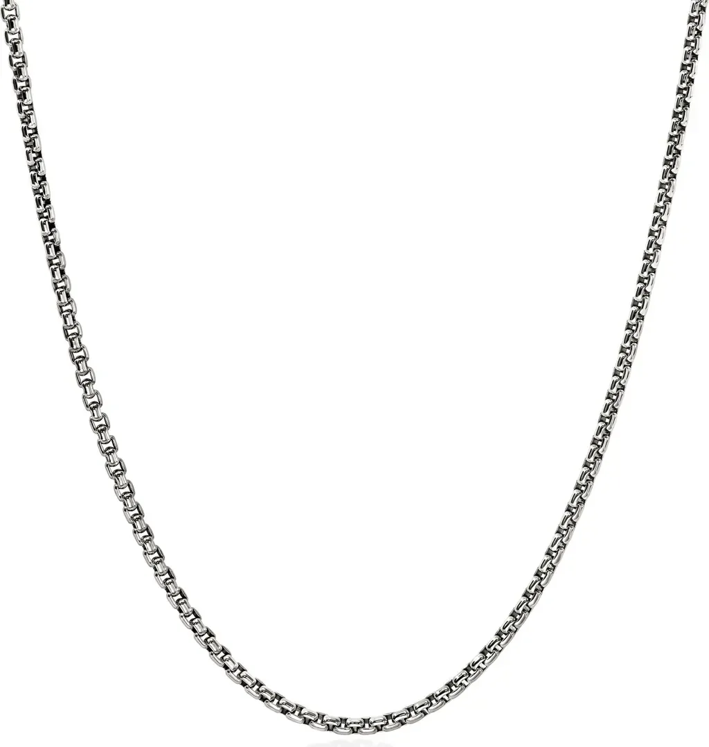 Box Chain Necklace, 2.7mm